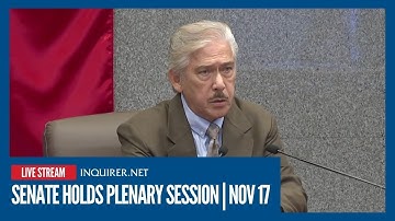 LIVE: Senate holds plenary session | Nov 17