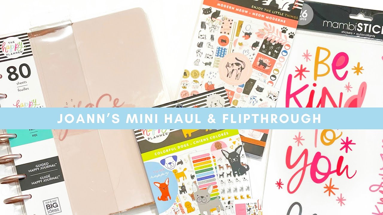 HAPPY PLANNER SHOPPING HAUL: Joann’s 9/16/2021