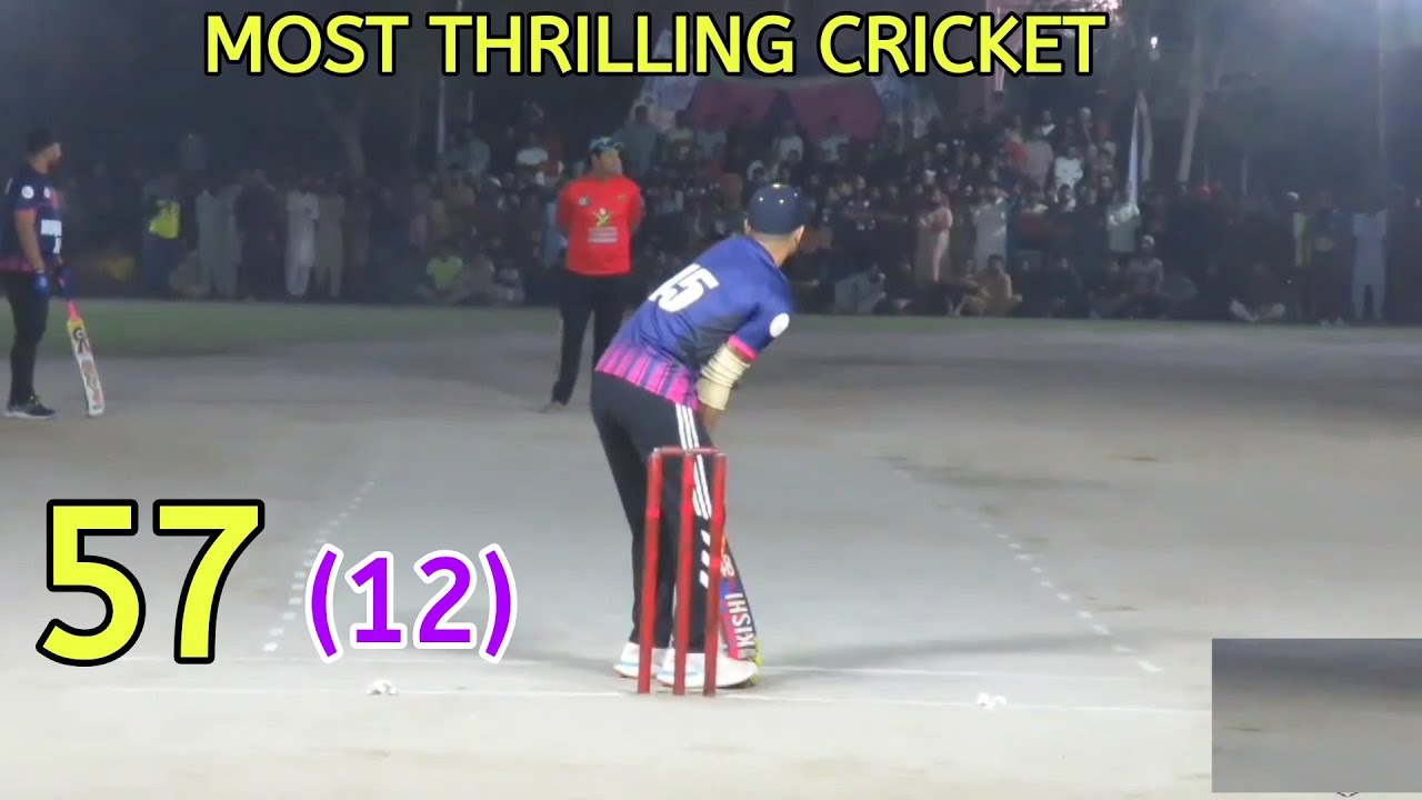 NEED 57 RUNS IN LAST 12 BALLS|MOST THRILLING CRICKET|Achi Butt|Best ...