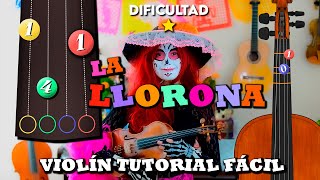 La Llorona  🎻 Violín Play Along 🎻 - Irazú Violín + Partitura / Día de Muertos