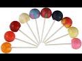 Learn Colors with Lollipops and Sweets. Yummy Rainbow Lollipops ASMR