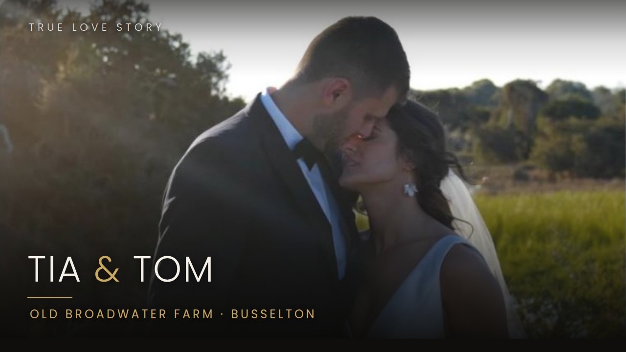 Tia & Tom wedding film still