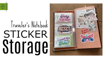 My Genius Way to Organize Stickers and Ephemera in One Notebook!