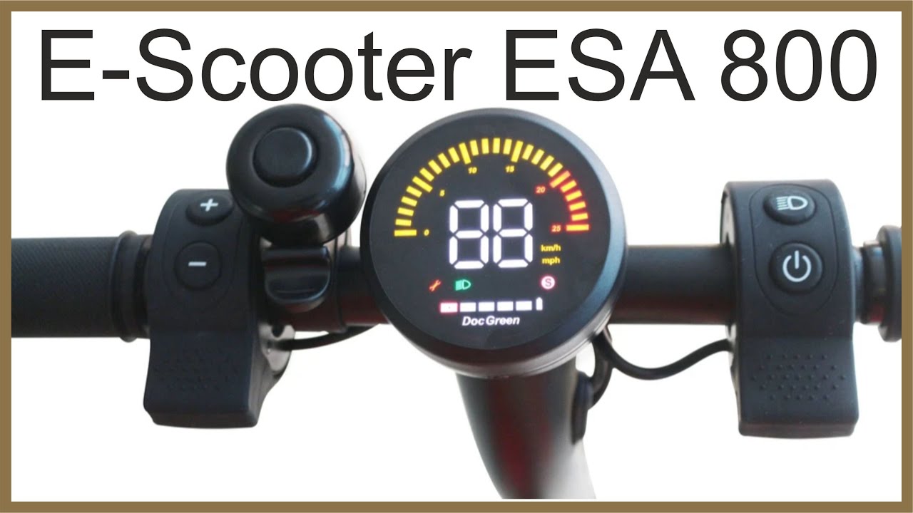 E-Scooter ESA 800 - YouTube