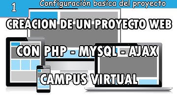 Proyecto: Crear una Aplicación web con php mysql Ajax desde 0 (Campus Virtual)