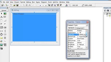 Visual Basic 6 0 Changing Background of Frames