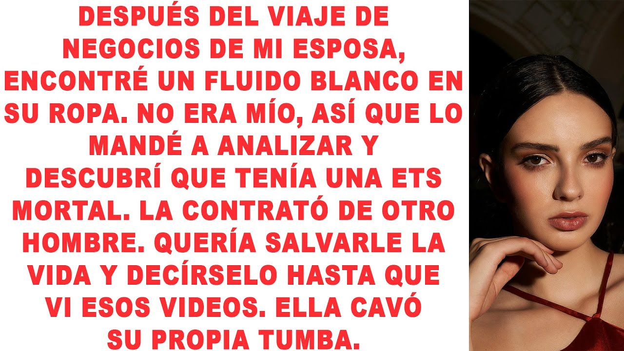 Después del viaje de negocios de mi esposa, encontré un fluido blanco en su ropa. No era mío, así qu