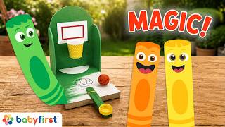 learn colors color crew magic basketball bowling vehicles