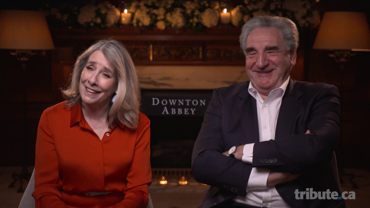 Phyllis Logan (Mrs. Hughes) and Jim Carter (Mr. Carson) discuss Downtown Abbey movie sequel!