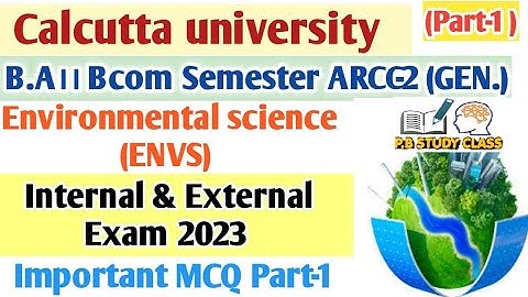 2nd Semester Environmental Studies AECC-2 MCQ Question and Answer  || B.A envs mcq suggestion 2023