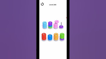 Hoop Stack Level 290 WalkThrough Solution Gameplay