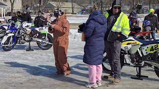 Getting Ready To Film Moto On Ice In Cedar Lake