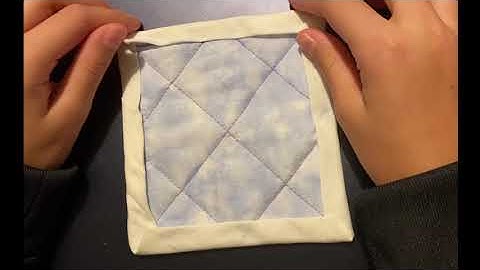 How to Bind a Quilted Coaster