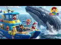 🐾 Paw Patrol Zuma y los Animales del Mar 🐬🌊  Aprende Animales