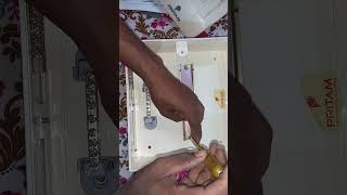8 way mcb box unboxing  pritam / 8 way distribution  bord duble door #shortvideo #electrical
