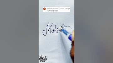 stylish name | Mahima | sk cursive art | how to make a stylish name | stylish signature