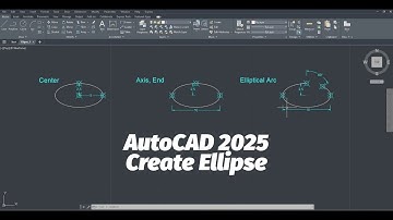 How to Create Ellipse - AutoCAD 2025 Tutorials