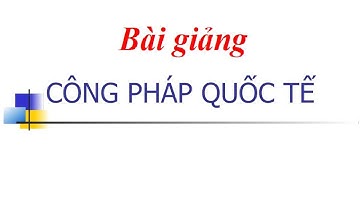 Công pháp quốc tế 05 C2 II Hệ thống những nguyên tắc