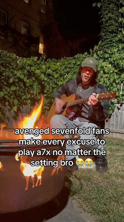 Avenged Sevenfold fans play A7X ANYWHERE no matter the setting #a7x #metalfans #avengedsevenfold