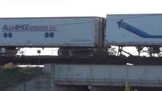 Fast CSX Van Train Eastbound
