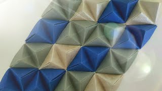 DIY double pyramid - origami