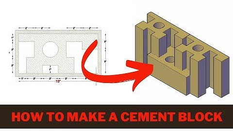 how to make a VAD-VAD cement block that fits perfectly || cement block