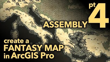 Tolkien Style Maps in a GIS: part 4, Assembly
