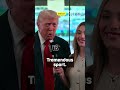 EXCLUSIVE interview of President Donald Trump coming after the final whistle 👀🎙️