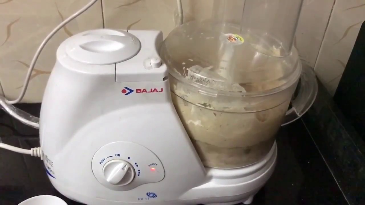 Bajaj Food Processor Demo for Kneading Flour (Dough/Atta) - YouTube