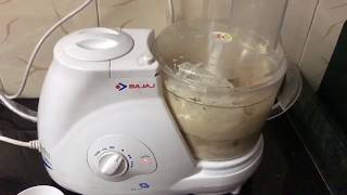 Bajaj Food Processor Demo for Kneading Flour (Dough/Atta)