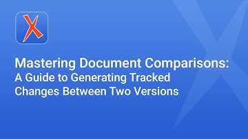 Mastering Document Comparisons: A Guide to Generating Tracked Changes Between Two Versions