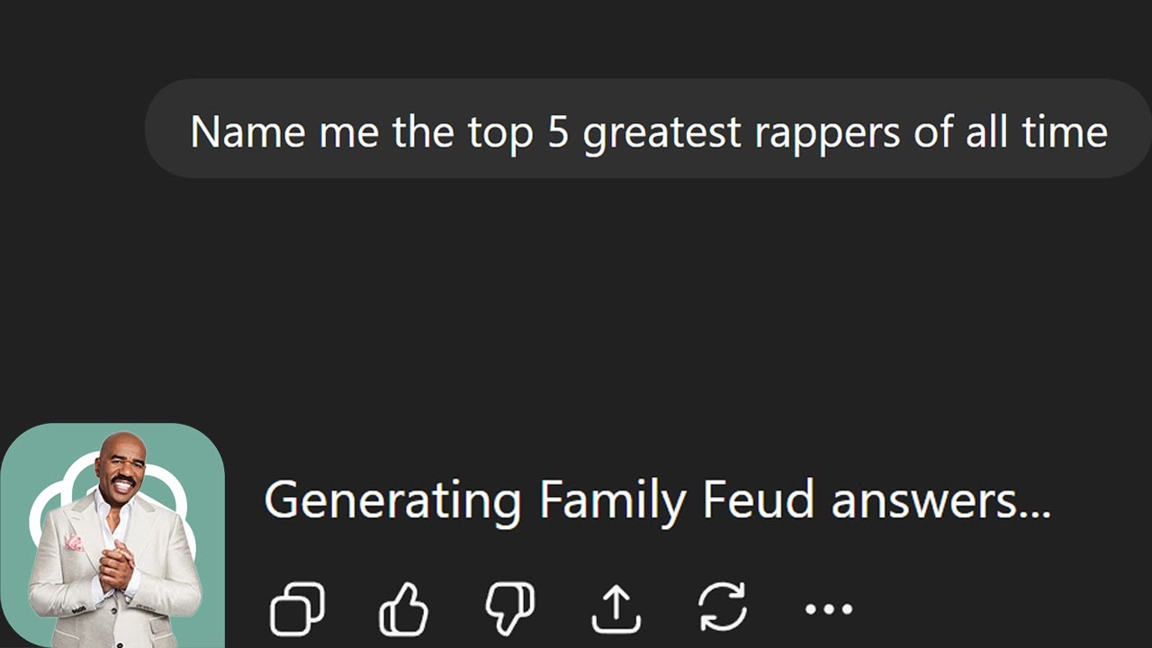 Family Feud but ChatGPT makes the questions