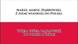 Polská hymna - Anthem of Poland (PL/CZ text)