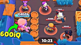 600 iQ HIDING SPOT in Brawl Stars!  Wins & Fails #33