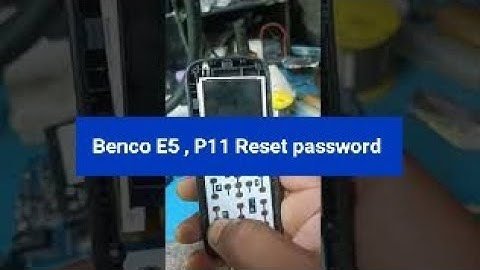 Benco e5 , p11 keypad mobile  restore fectory  settings password
