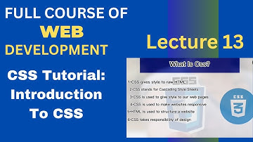 CSS Tutorial:Introductions To CSS |Inline CSS|Internal CSS|External CSS| Web Development Lecture #13