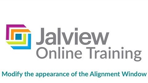 Customising the appearance of the Jalview alignment window for figure generation