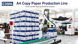How A4 Copy Paper Is Made | Complete Production Line #A4copypaperproductionline#papercuttingmachine