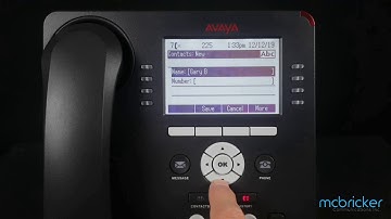 9508 9608 Add To Directory Avaya IPOffice McBricker