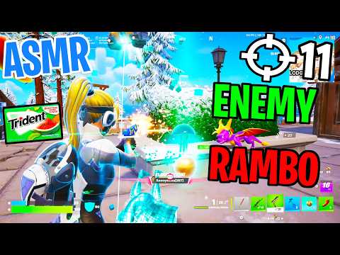 ASMR Gaming 😴 Fortnite Enemy Rambo Tryhard! Gum Chewing 🎮🎧 Controller Sounds + Whispering 💤