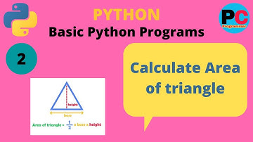 Calculate Area of Triangle in python | Basic Python Programs #3