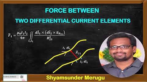 FORCE BETWEEN TWO DIFFERENTIAL CURRENT ELEMENTS AND CURRENT LOOPS|JNTUH|SRU|KU|KITSW| ECE| EEE