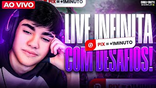 🔴LIVE INFINITA - A CADA 1 REAL AUMENTA + O TEMPO DA LIVE! 🤑 - PARTE 1