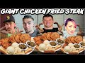 Texas Chicken Fried Steak Challenge With Randy Santel & Raina Huang! Gainesville Texas | Man Vs Food