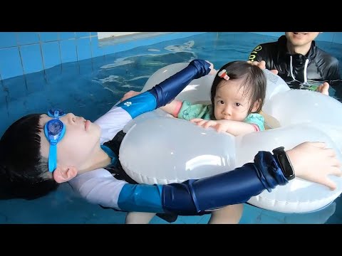 이건 못하겠지? 😝 엉뚱한 물속 대결들! 발 잡고 잠수하기 회전하기 생존 수영하기 말하기 💦 뉴욕이네