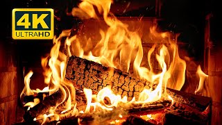 🔥 Cozy Fireplace 4K UHD! Fireplace with Crackling Fire Sounds. Christmas Fireplace 2024