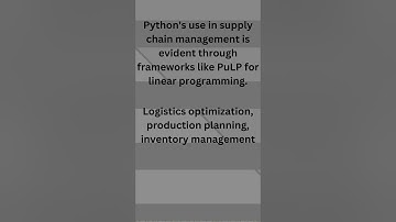 Use in Supply Chain Management