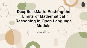 [2024 Best AI Paper] DeepSeekMath: Pushing the Limits of Mathematical Reasoning in Open Language Mod
