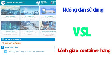 Vietnamhub : Hướng dẫn sử dụng VSL _ Lệnh giao nguyên container