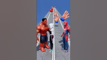 GTA V New Kiss Run Spider-man vs Red Hulk Funny Epic Challenge! #gta